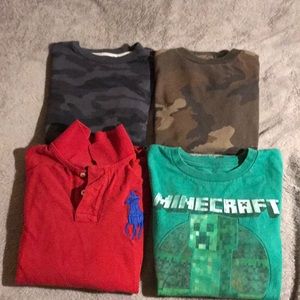 Four Boys Medium Shirts